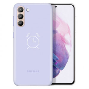 SAMSUNG original LED ovitek EF-KG991CVE za SAMSUNG Galaxy S21 Plus G996 - vijola zaščita zadnjega dela