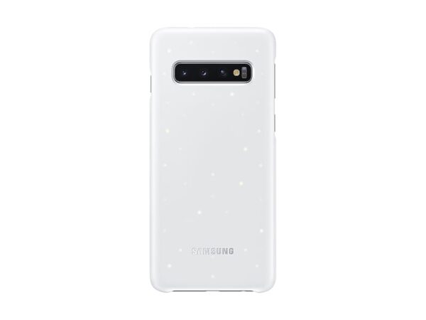 SAMSUNG original LED ovitek EF-KG973CWE za SAMSUNG Galaxy S10 G973 - bela zaščita zadnjega dela