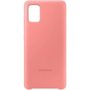 SAMSUNG original ovitek EF-PA715TPE za SAMSUNG GALAXY A71 A715 roza
