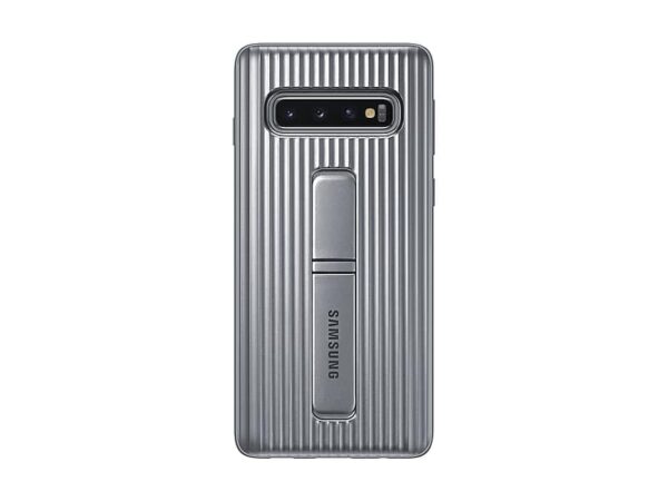 SAMSUNG original ovitek EF-RG973CSE za SAMSUNG Galaxy S10 G973 Rugged - učinkovita zaščita - srebrn