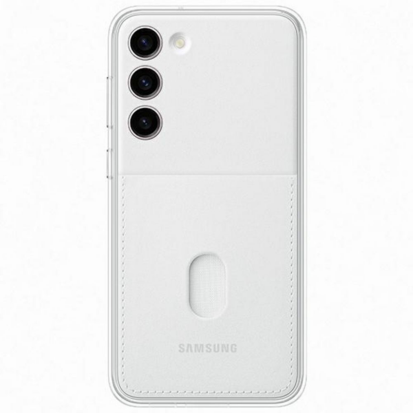 SAMSUNG original ovitel Frame Cover EF-MS916CTE za Samsung Galaxy S23 Plus 5G - prozoren bumper s steklom zadaj ali za kartico - Image 2