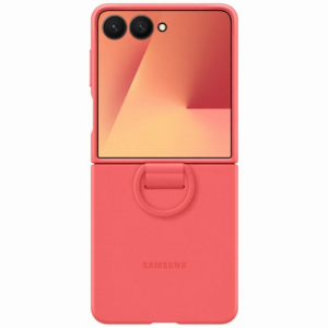 Samsung original Silicon Case with Ring ovitek EF-PF766TRE za Samsung Galaxy Z Flip7 - rdeč