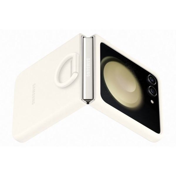 Samsung original Silicon Case with Ring ovitek EF-PF731TME za Samsung Galaxy Z Flip 5 - zelen - Image 6