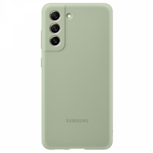 SAMSUNG original silikonski ovitek EF-PG990TME za SAMSUNG Galaxy S21 FE G990 - olivno zelen