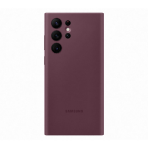 Samsung original silikonski ovitek EF-PS908TEE za Samsung Galaxy S22 Ultra 5G - bordo rdeč