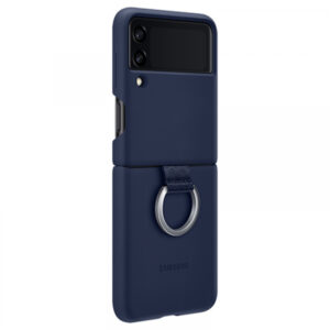 SAMSUNG original silikonski Ring ovitek EF-PF711TNE za SAMSUNG Galaxy Z Flip 3 F711 - temno moder