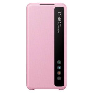 SAMSUNG original torbica Clear View EF-ZG985CPE za SAMSUNG Galaxy S20 Plus G985 - pink