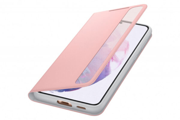 SAMSUNG original torbica Clear View EF-ZG996CPE za SAMSUNG Galaxy S21 Plus G996 - roza - Image 2