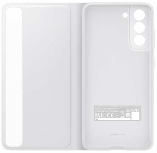 SAMSUNG original torbica Clear View EF-ZG990CWE za SAMSUNG Galaxy S21 FE G990 - bela - Image 2