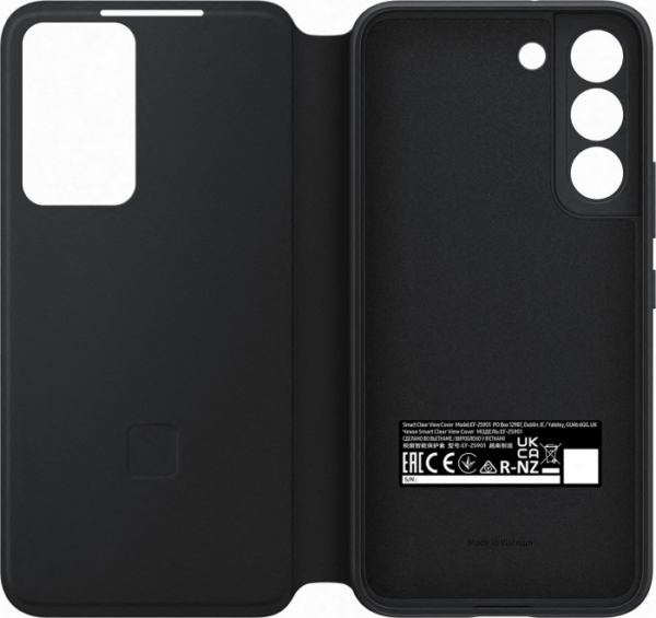 Samsung original torbica Clear View EF-ZS901CBE za Samsung Galaxy S22 5G - črn - Image 5