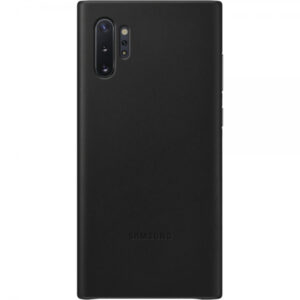 SAMSUNG original usnjen ovitek EF-VN970LBE za SAMSUNG Galaxy Note 10 N970 - zaščita zadnjega dela - črna