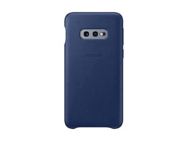 SAMSUNG original usnjen ovitek EF-VG970LNE za SAMSUNG Galaxy S10e G970 - zaščita zadnjega dela - navy modra
