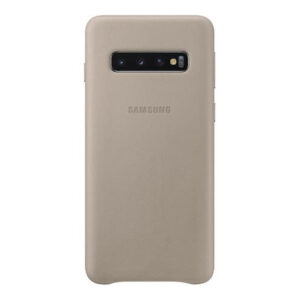 SAMSUNG original usnjen ovitek EF-VG973LJE za SAMSUNG Galaxy S10 G973 - siva zaščita zadnjega dela