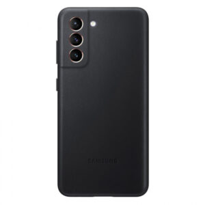 SAMSUNG original usnjen ovitek EF-VG991LBE za SAMSUNG Galaxy S21 G991 - zaščita zadnjega dela - črn