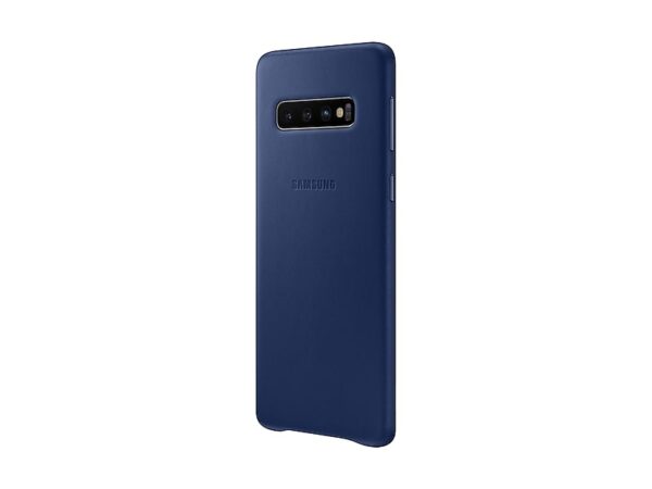 SAMSUNG original usnjen ovitek EF-VG973LNE za SAMSUNG Galaxy S10 G973 - zaščita zadnjega dela - navy modra - Image 3