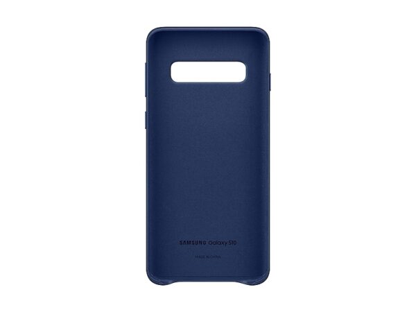 SAMSUNG original usnjen ovitek EF-VG973LNE za SAMSUNG Galaxy S10 G973 - zaščita zadnjega dela - navy modra - Image 4