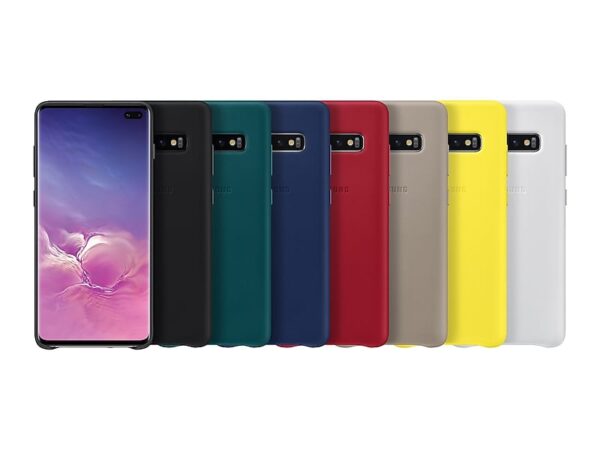 SAMSUNG original usnjen ovitek EF-VG975LBE za SAMSUNG Galaxy S10 Plus G975 - zaščita zadnjega dela - črna - Image 5