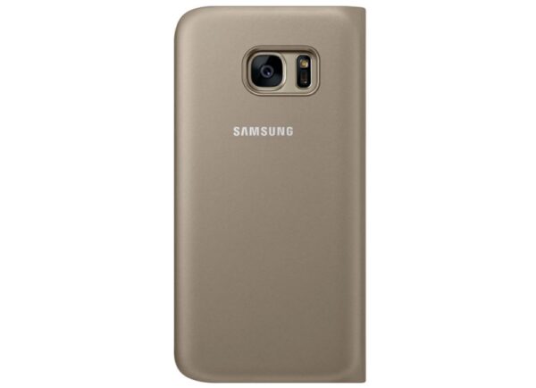 SAMSUNG original S-View EF-CG930PFE preklopna torbica SAMSUNG Galaxy S7 G930 zlata - Image 5