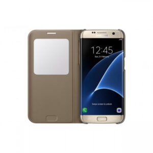 SAMSUNG original S-View EF-CG935PFE preklopna torbica SAMSUNG Galaxy S7 Edge G935 zlata