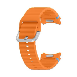 Samsung silikonski pašček ET-SNL30SOE za uro Samsung Watch 7, FE, Samsung Watch 6 in Watch 6 Sport, Whatch 6 Sport, Watch 4, Watch 5, size S / M - oranžen