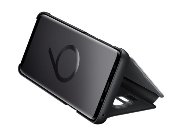 SAMSUNG original torbica Clear View EF-ZG965CBE za SAMSUNG Galaxy S9 plus črna