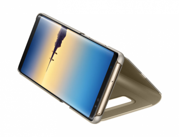 SAMSUNG original torbica Clear View EF-ZN950CFE za SAMSUNG Galaxy Note 8 G950 - zlat - Image 4