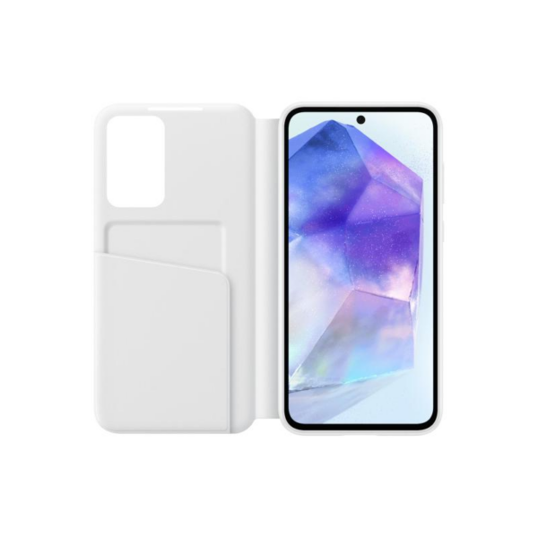 Samsung original torbica Smart View Wallet EF-ZA556CWE za Samsung Galaxy A55 - bel - Image 3