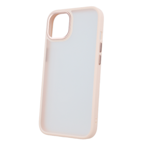Satin silikonski ovitek za iPhone 14 6.1 - prozorno roza