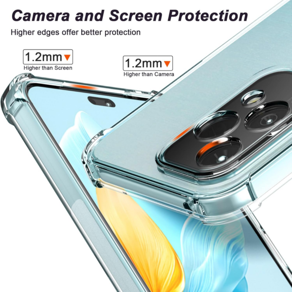 Silikonski ovitek ANTISHOCK za iPhone 16 Pro - prozoren - Image 2