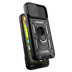 Silikonski ovitek Armor Ring z zaščito kamere za Samsung Galaxy Z Fold 6 - črn - Image 2
