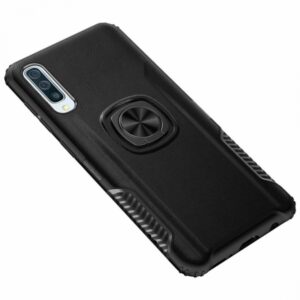 Silikonski ovitek Armor Ring za Samsung Galaxy Note 10 Plus N975 - črn