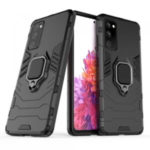 Silikonski ovitek Armor Ring za Samsung Galaxy S20 FE G780 - črn