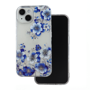 Silikonski ovitek Blooming za Samsung Galaxy A35 - moder