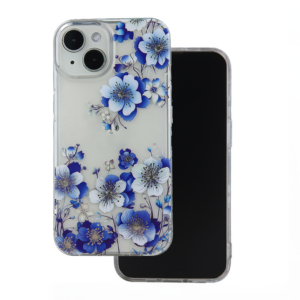 Silikonski ovitek Blooming za Samsung Galaxy A55 - moder