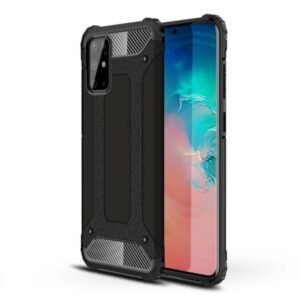 Silikonski ovitek Carbon Armor za Samsung Galaxy S20 Ultra G988 - črn