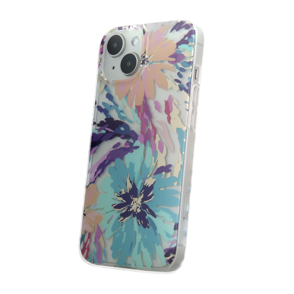 Silikonski ovitek Flower Fantasy za iPhone 16 Pro Max - mint - Image 2