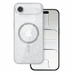 Silikonski ovitek Glitter MagSafe za iPhone 17 Air - prozoren z bleščicami