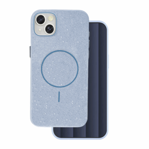 Silikonski ovitek Glitter z MagSafe za iPhone 17 - moder