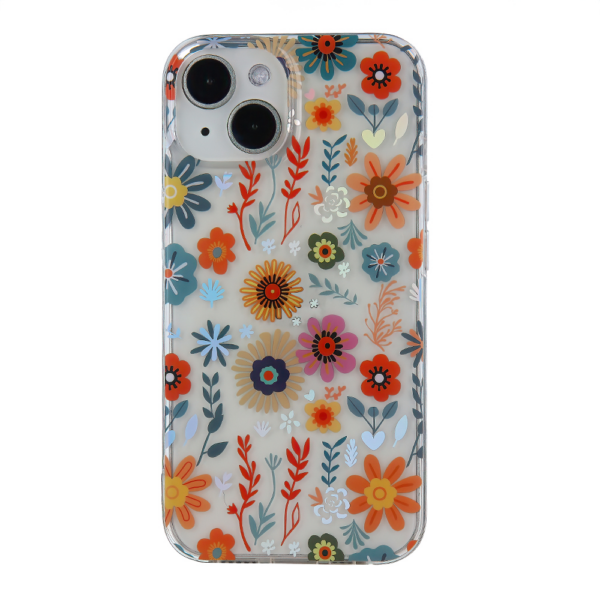 Silikonski ovitek Hippie Flower za iPhone 16 - oranžen - Image 4