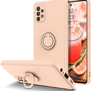 Silikonski ovitek Liquid Ring za Samsung Galaxy A04s / Samsung Galaxy A13 5G A136 - roza