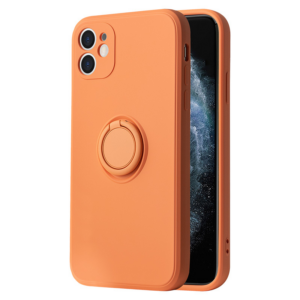 Silikonski ovitek Liquid Ring za Samsung Galaxy A33 5G A336 - oranžen