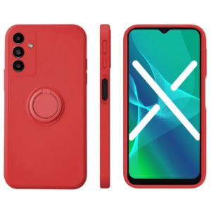 Silikonski ovitek Liquid Ring za Samsung Galaxy A13 LTE A135 - rdeč