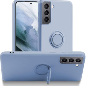 Silikonski ovitek Liquid Ring za Samsung Galaxy S22 5G - moder
