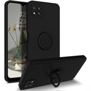 Silikonski ovitek Liquid Ring za Xiaomi Redmi 9C - črn