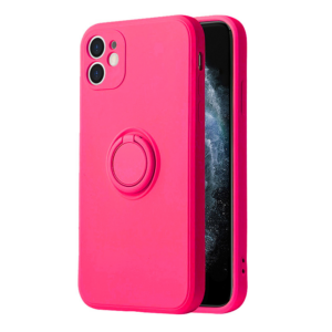 Silikonski ovitek Liquid Ring za Samsung Galaxy A52 A525 LTE /A52 A526 5G / A52s A527 - pink