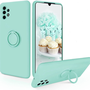 Silikonski ovitek Liquid Ring za Samsung Galaxy A14 - mint