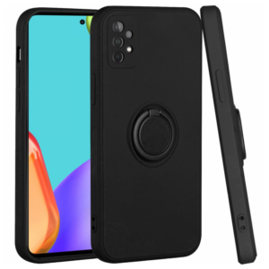 Silikonski ovitek Liquid Ring za Samsung Galaxy A25 - črn