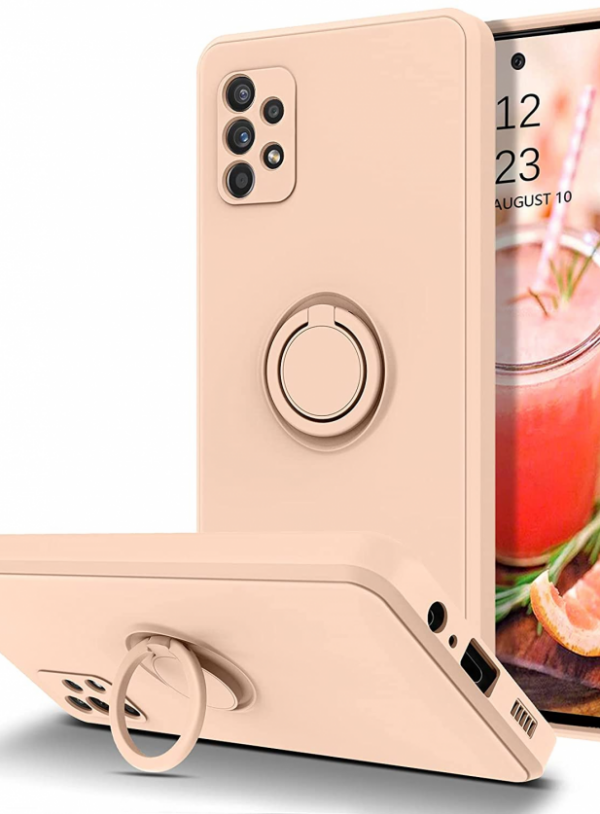 Silikonski ovitek Liquid Ring za Samsung Galaxy A33 5G A336 - roza