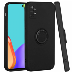 Silikonski ovitek Liquid Ring za Samsung Galaxy S24 Plus 5G - črn
