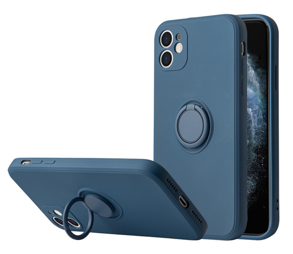 Silikonski ovitek Liquid Ring za Xiaomi Redmi Note 11 5G - modra - Image 2
